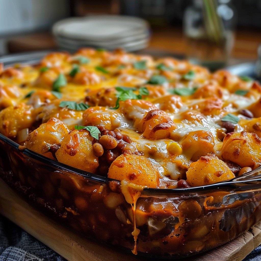 Chili Cheese Tater Tot Casserole 4 Chili Cheese Tater Tot Casserole: A Family Favorite Dish!