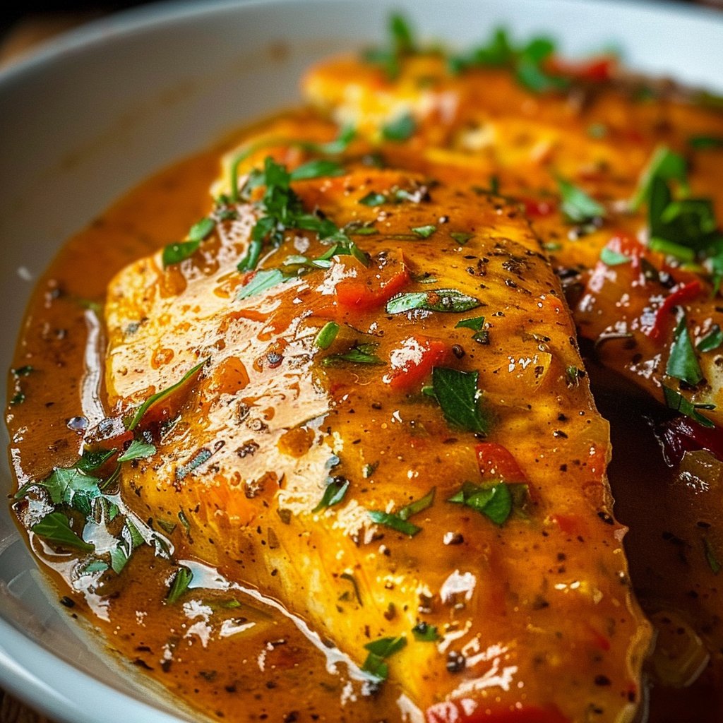 Savor Tilapia in Roasted Pepper Sauce 4 Savor Tilapia in Roasted Pepper Sauce