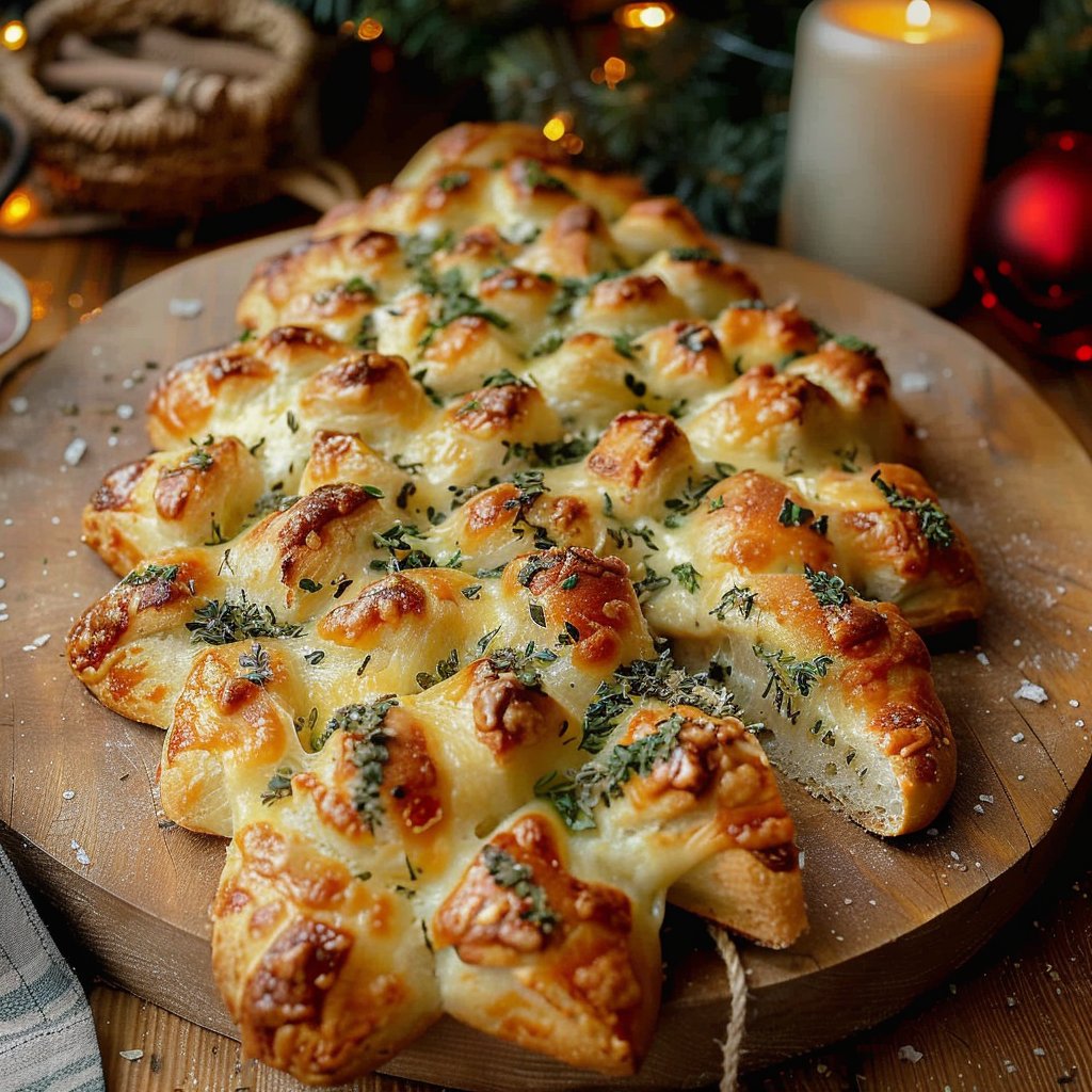 Cheesy Christmas Tree Bread Rolls 4 Cheesy Christmas Tree Bread