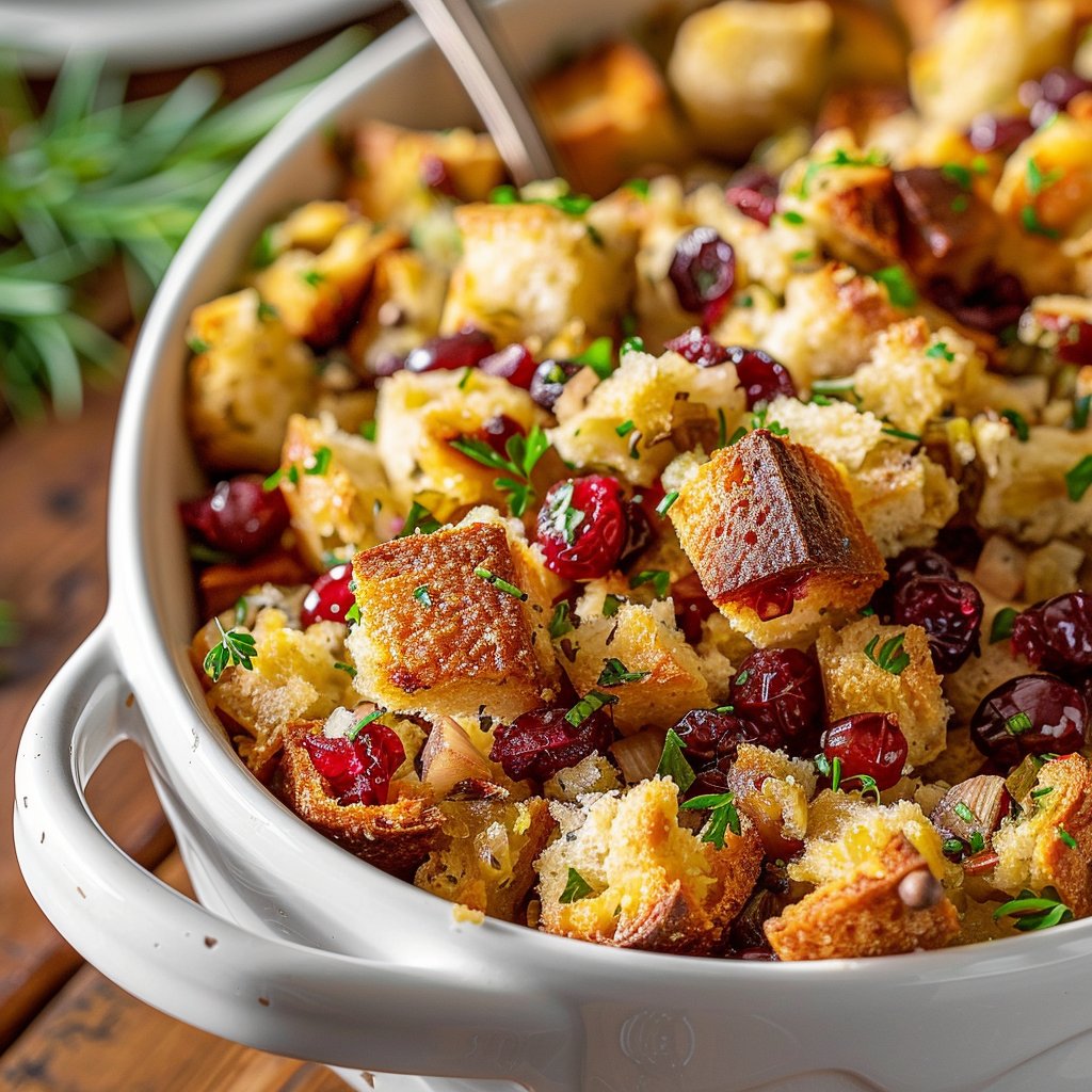 Cranberry Stuffing 4 Cranberry Stuffing with Fresh Herbs Recipe