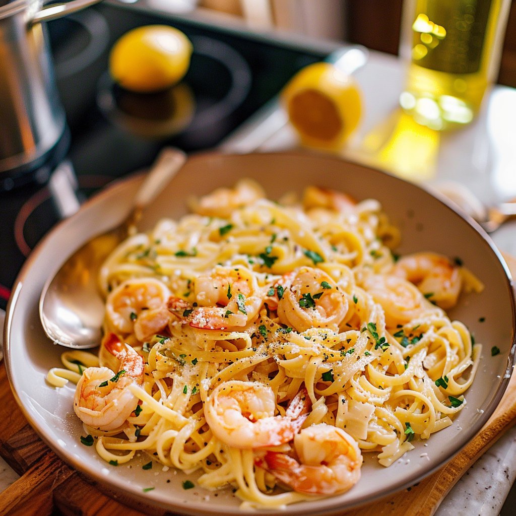 Creamy Lemon Shrimp Pasta 4 Creamy Lemon Shrimp Pasta Recipe