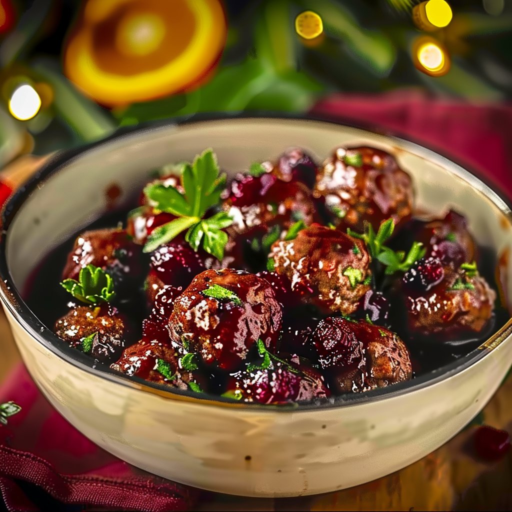 Christmas Cranberry Meatballs 4 Christmas Cranberry Meatballs