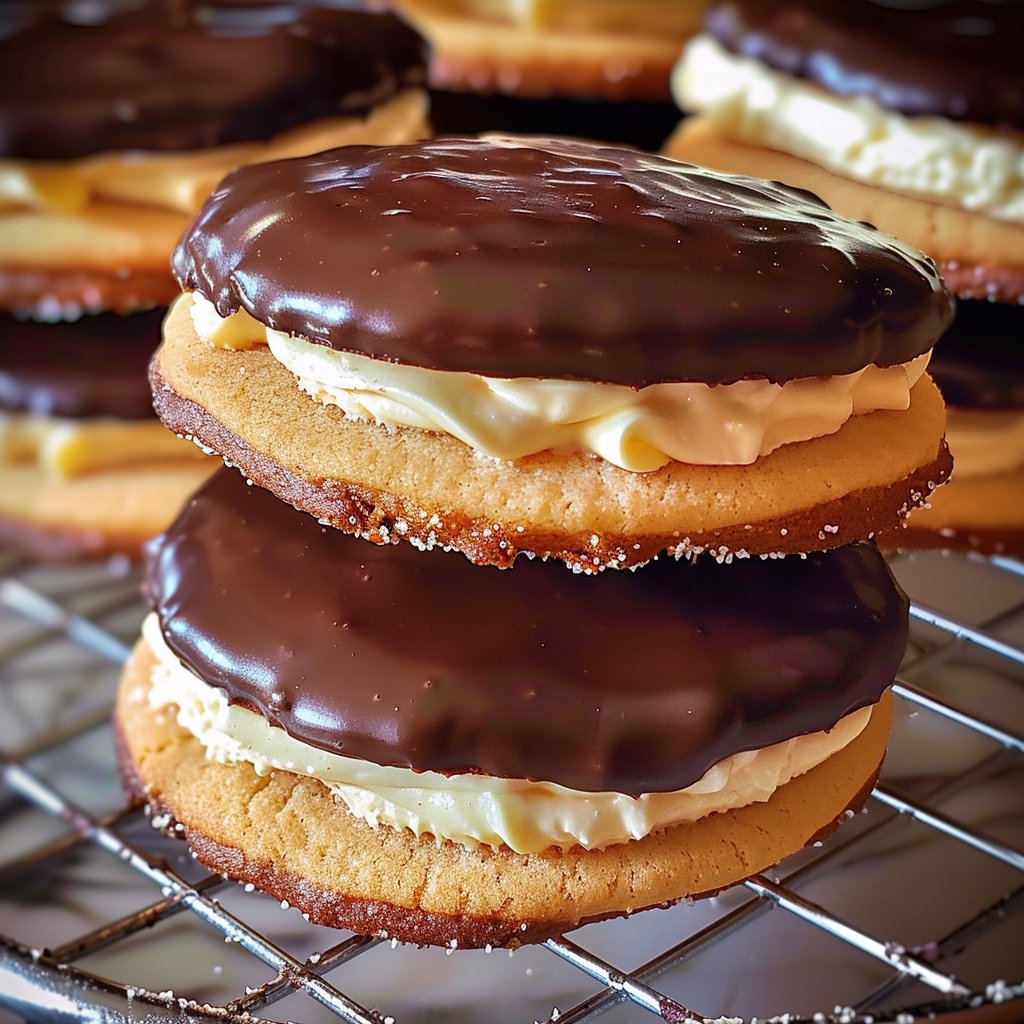 Boston Cream Pie Cookies 4 Boston Cream Pie Cookies