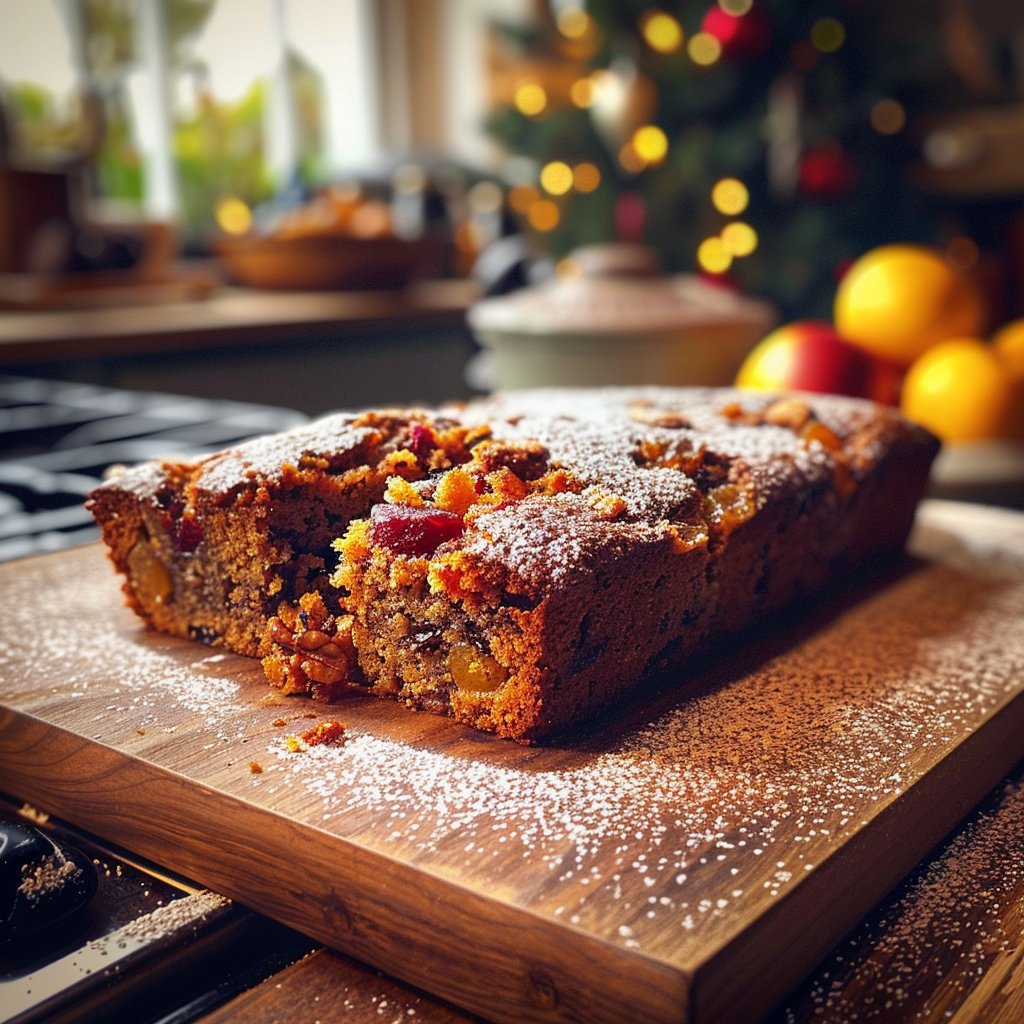 Festive Christmas Cake Traybake 4 Festive Christmas Cake Traybake