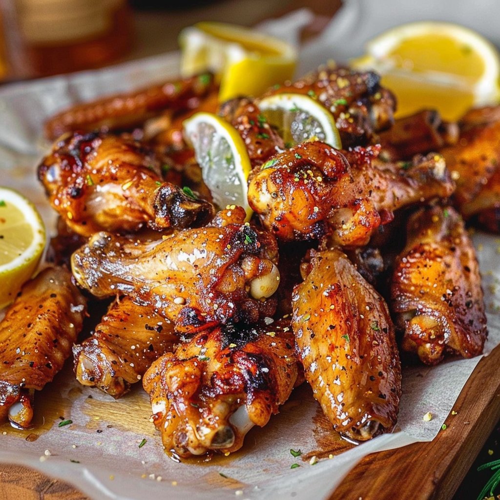 Honey Lemon Pepper Wings 4 Honey Lemon Pepper Wings