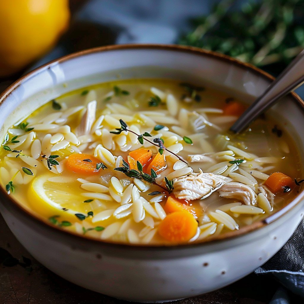 Delicious Lemon Chicken Orzo Soup 4 Delicious Lemon Chicken Orzo Soup