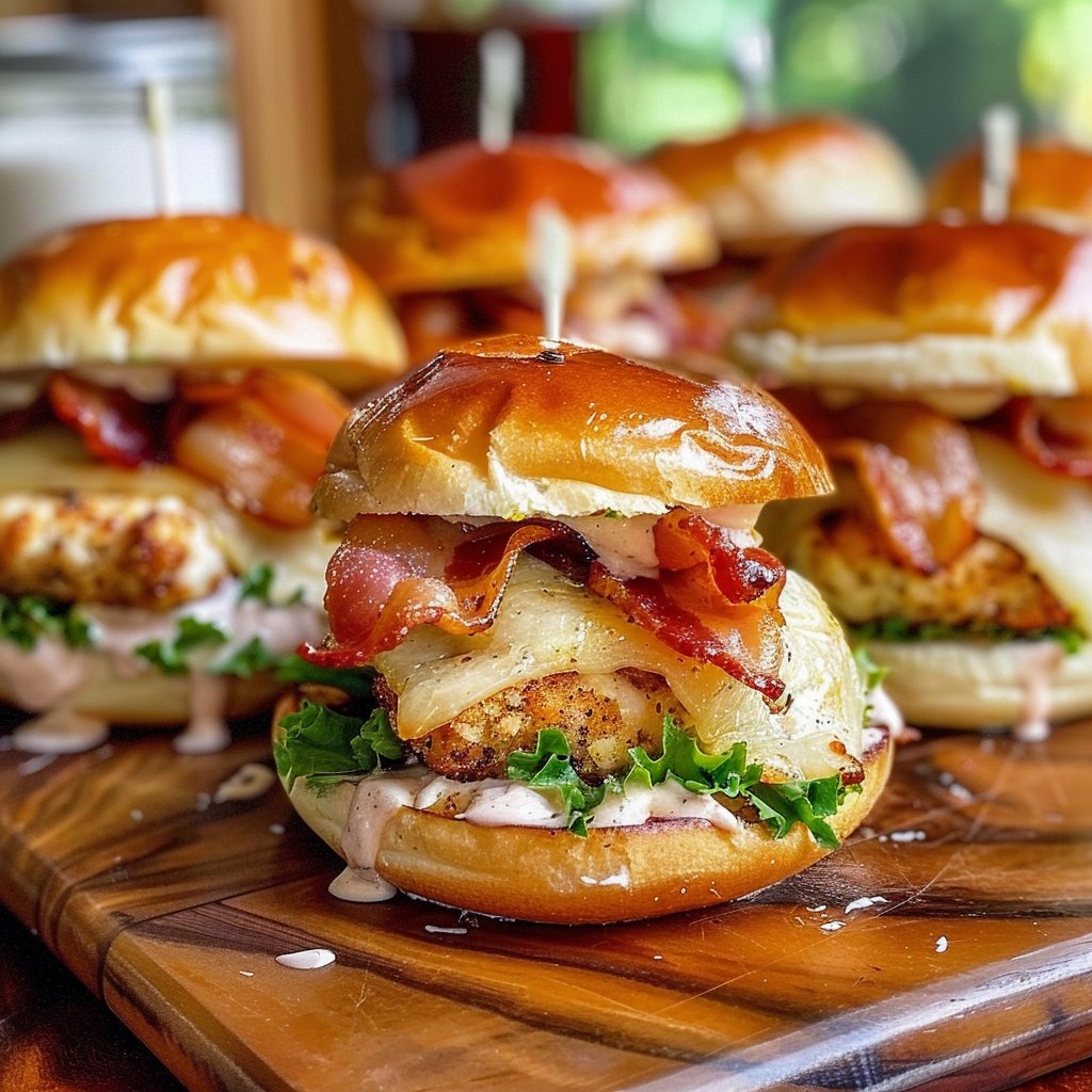 Chicken Bacon Ranch Sliders 4 Chicken Bacon Ranch Sliders