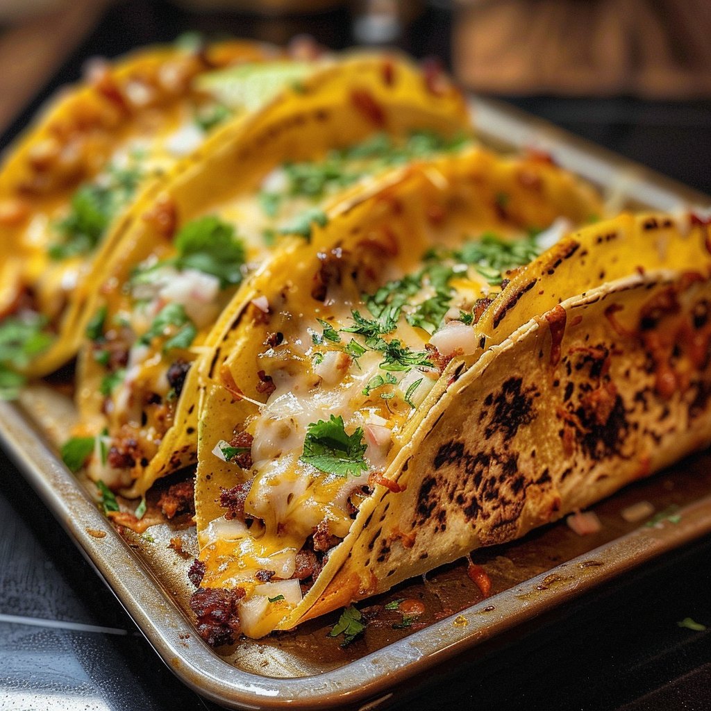 Oven-Baked Cheesy Tacos 4 Oven-Baked Cheesy Tacos