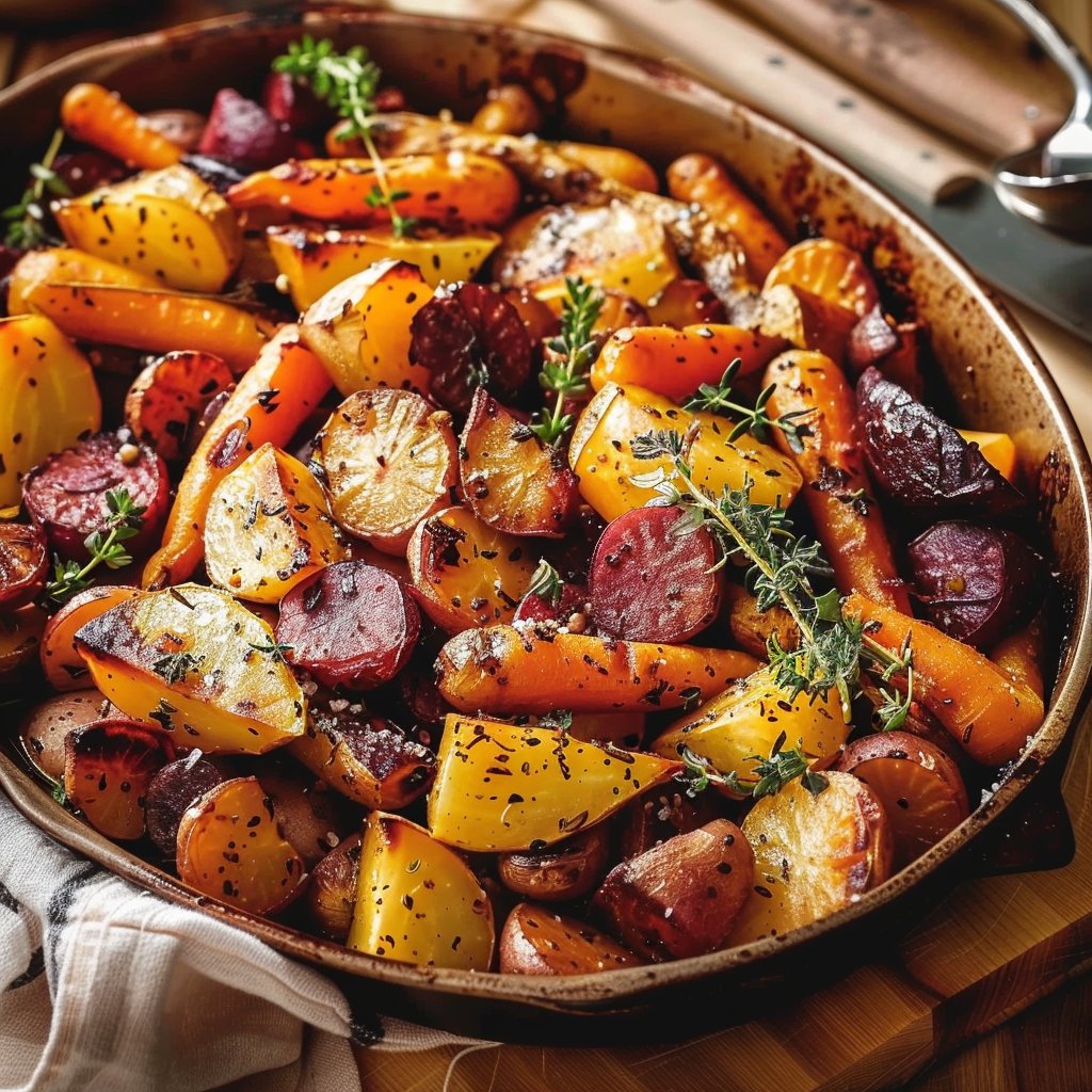 Roasted Root Vegetables 4 Roasted Root Vegetables