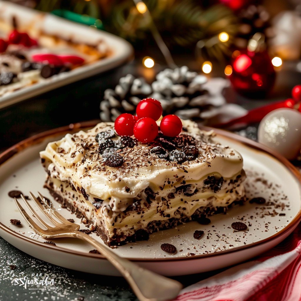 No-Bake Christmas Oreo Lasagna 4 No-Bake Christmas Oreo Lasagna