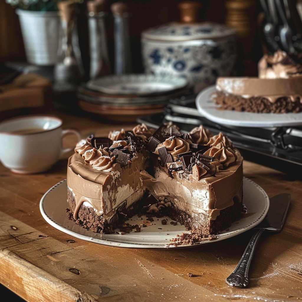 No-Bake Nutella Cheesecake 4 No bake Nutella cheesecake