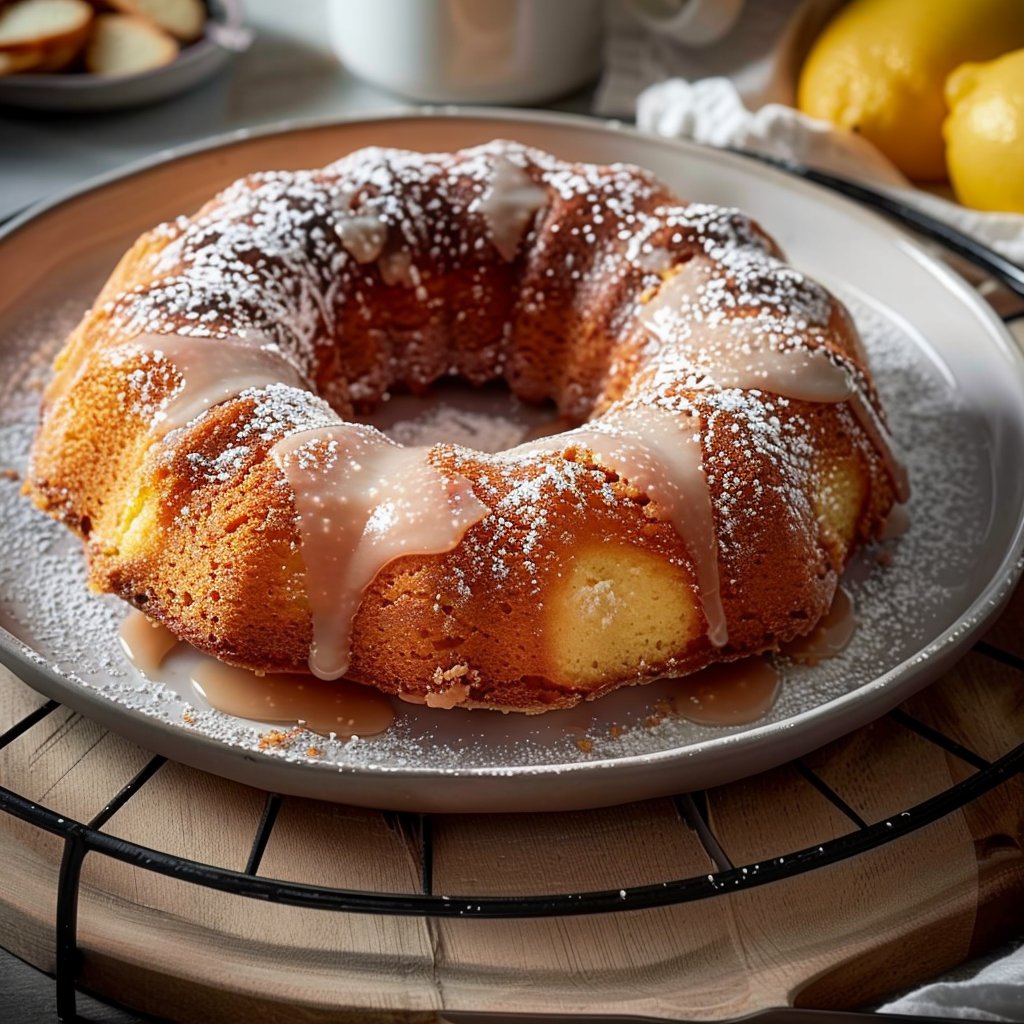 Knotty Doughnut Cake with Spiced Glaze 4 Knotty Doughnut Cake with Spiced Glaze