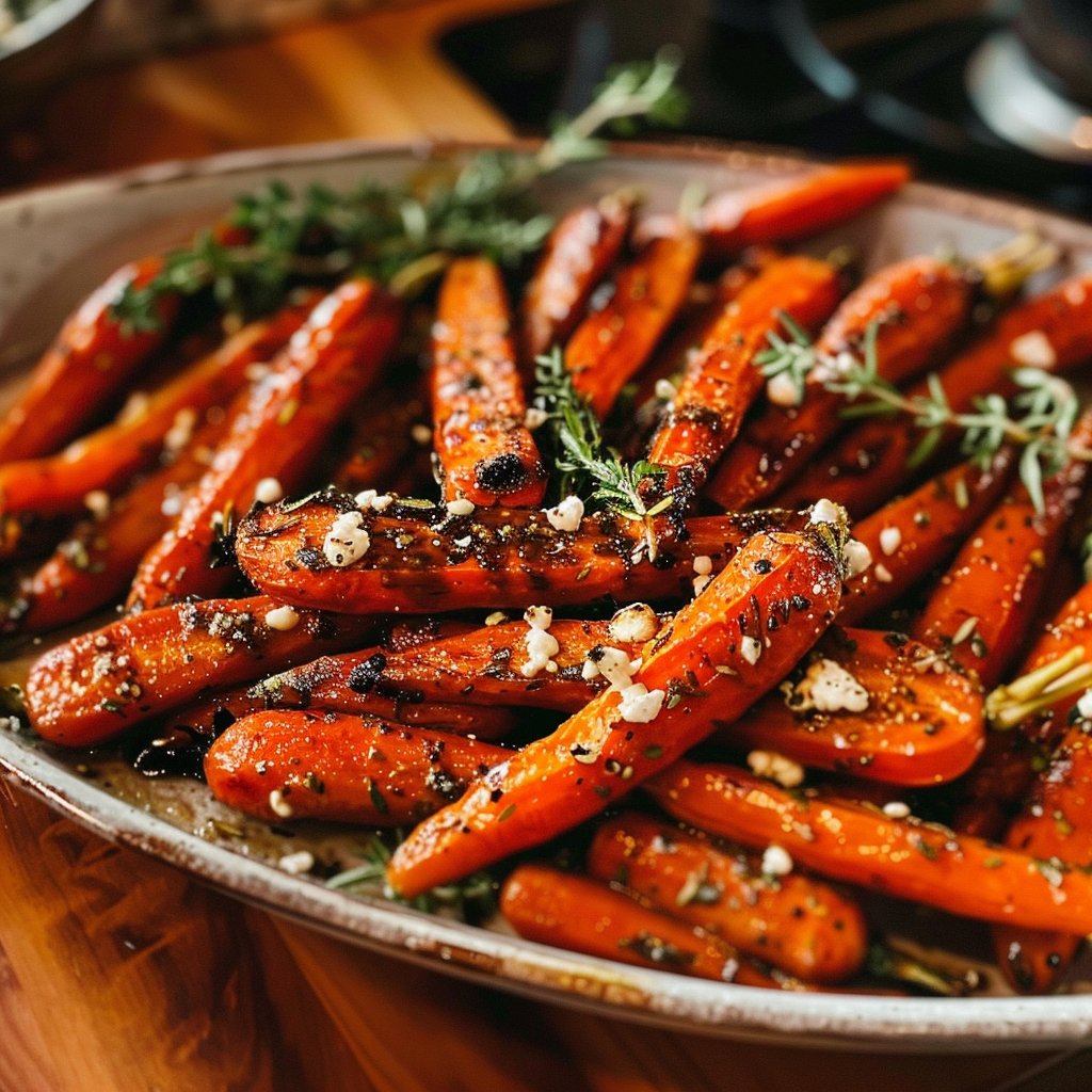 Honey Balsamic Roasted Carrots 4 Honey Balsamic Roasted Carrots