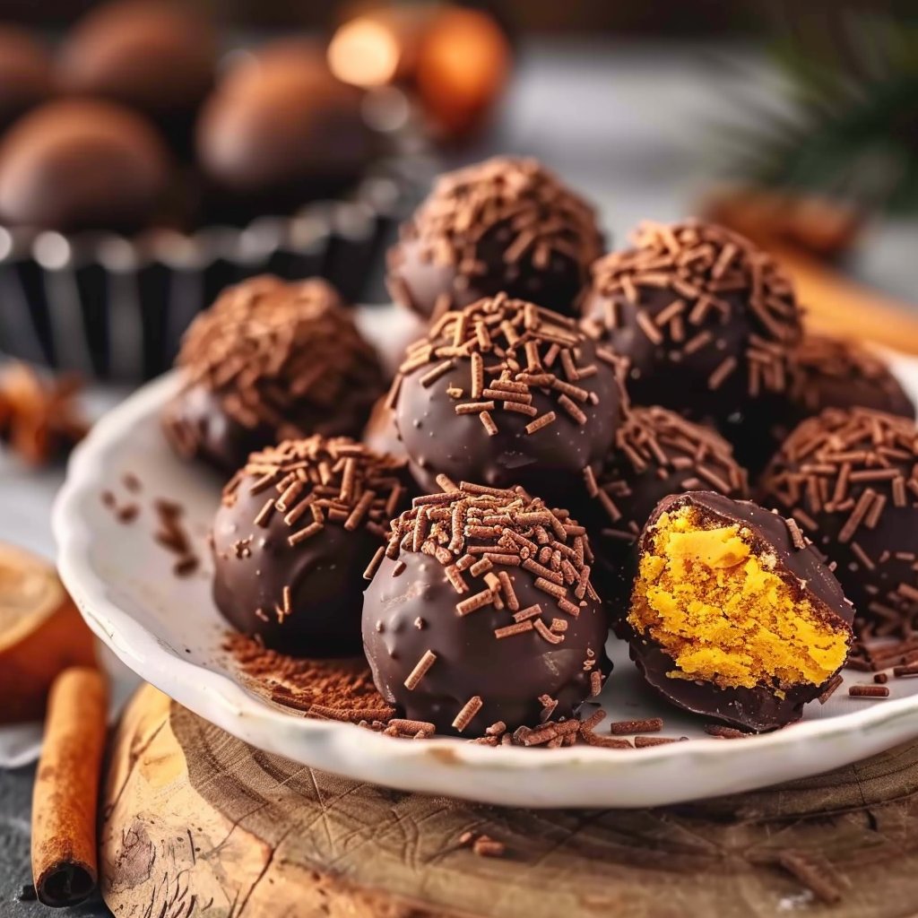 Juicy Orange Chocolate Christmas Truffles 4 Juicy Orange Chocolate Christmas Truffles
