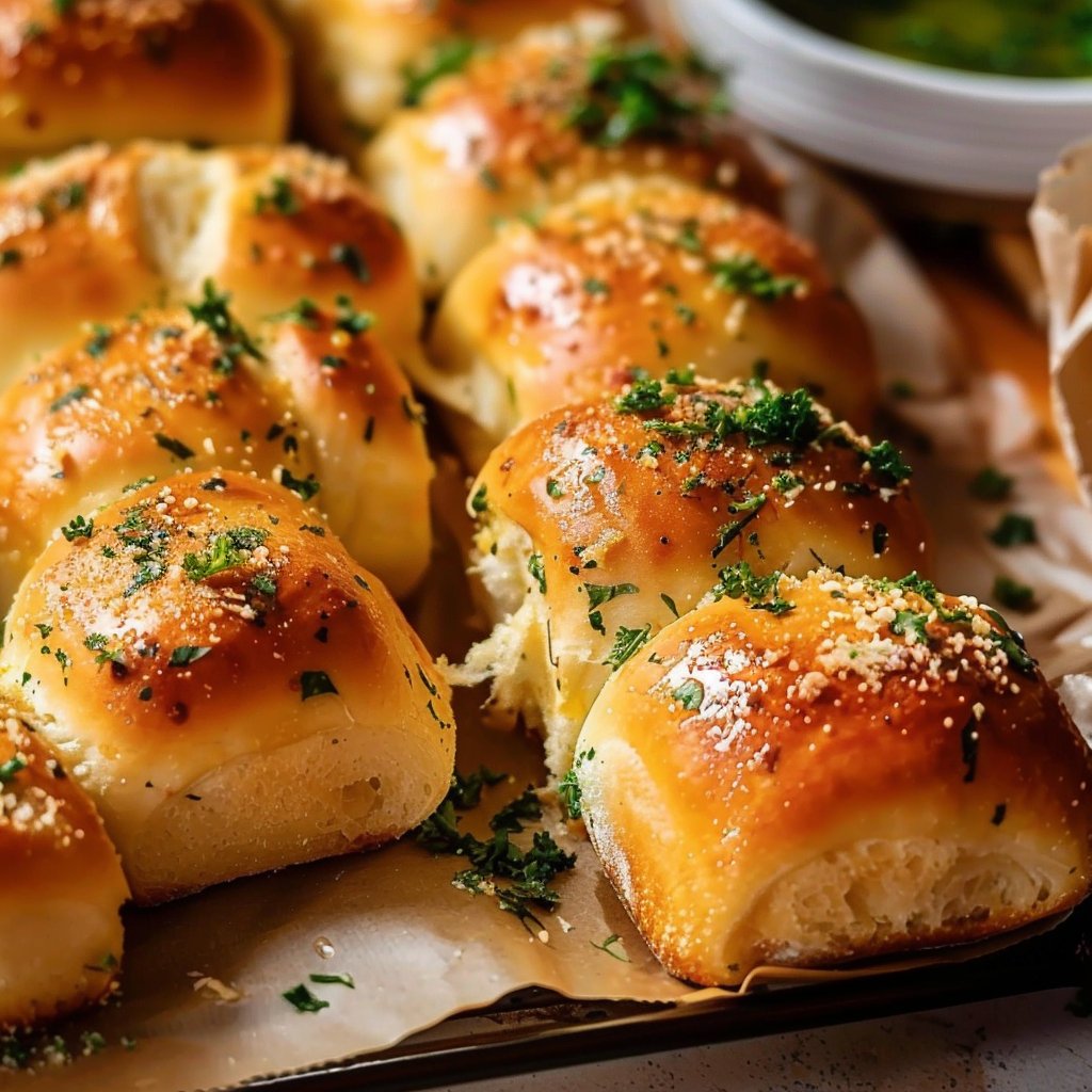 Garlic Bread Rolls 4 Garlic Bread Rolls