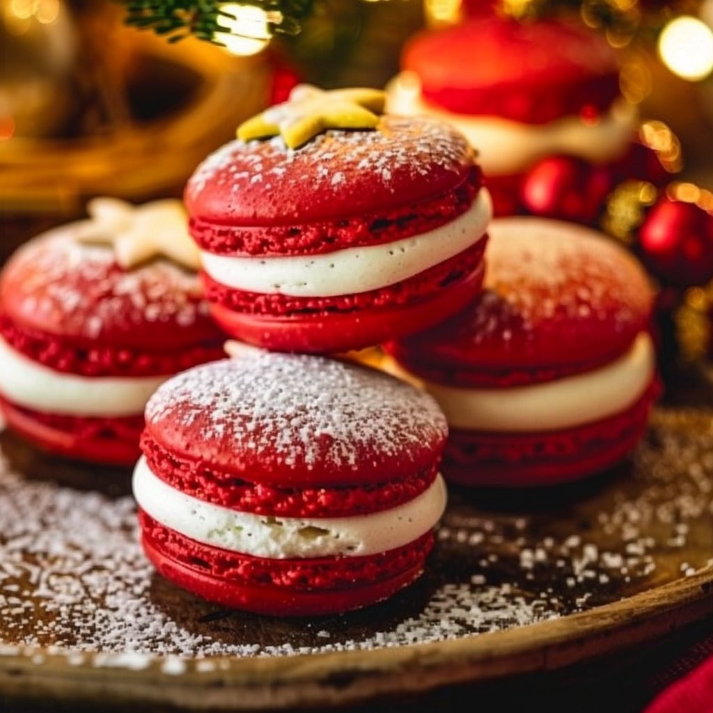 Santa Claus Macarons 4 Santa Claus Macarons