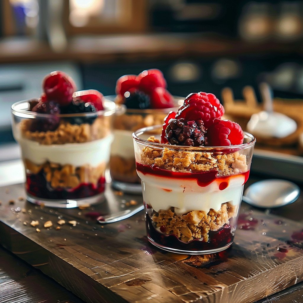 No-Bake Cheesecake Parfaits 4 No-Bake Cheesecake Parfaits: A Sweet Symphony of Simplicity