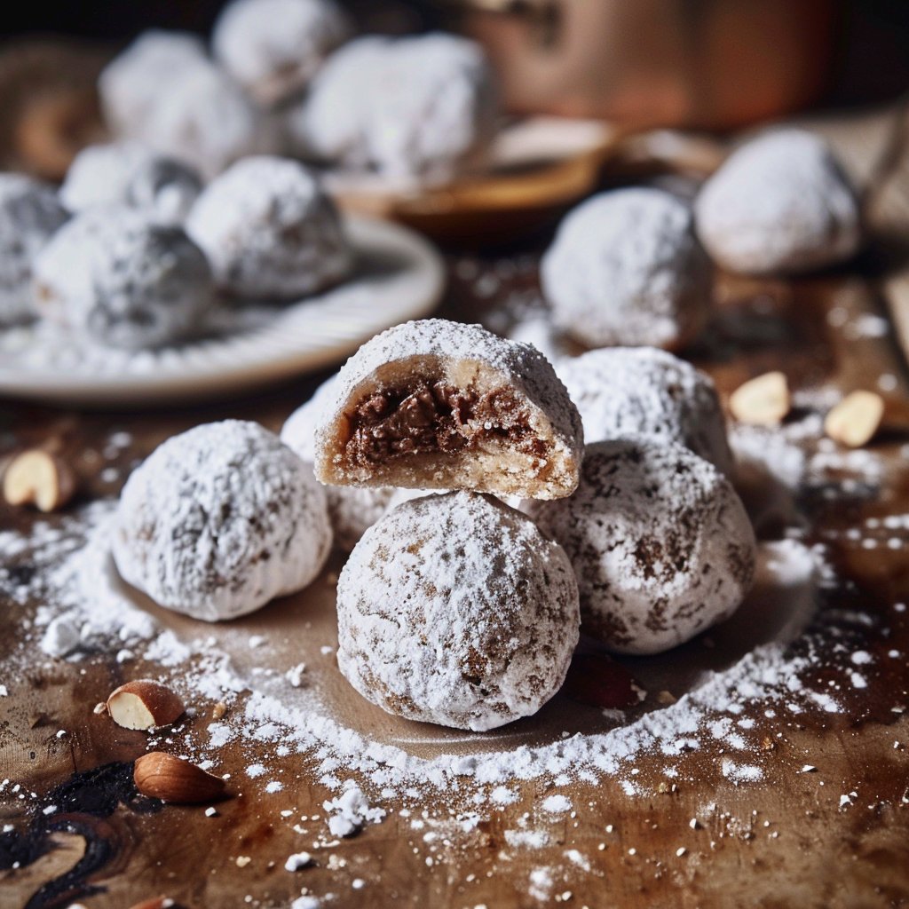 Nutella Snowball Cookies 4 Nutella Snowball Cookies