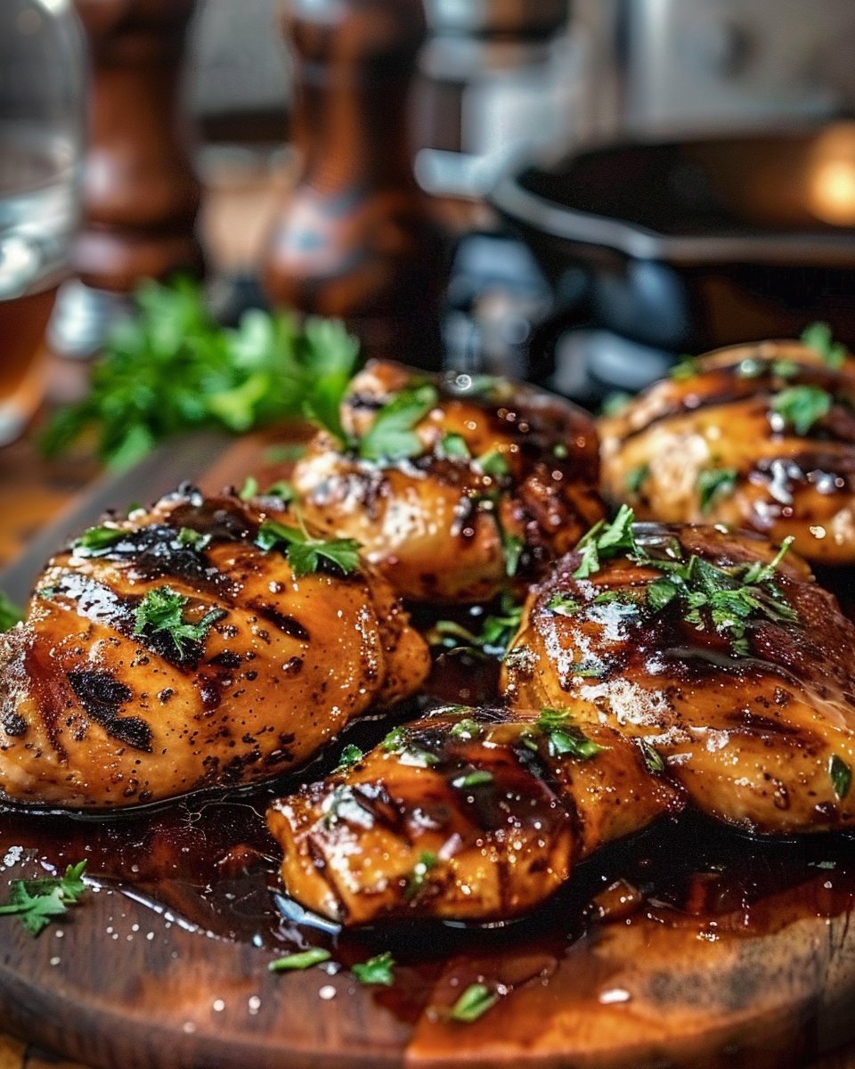 Grilled Chicken with Balsamic Glaze 2 Grilled Chicken with Balsamic Glaze