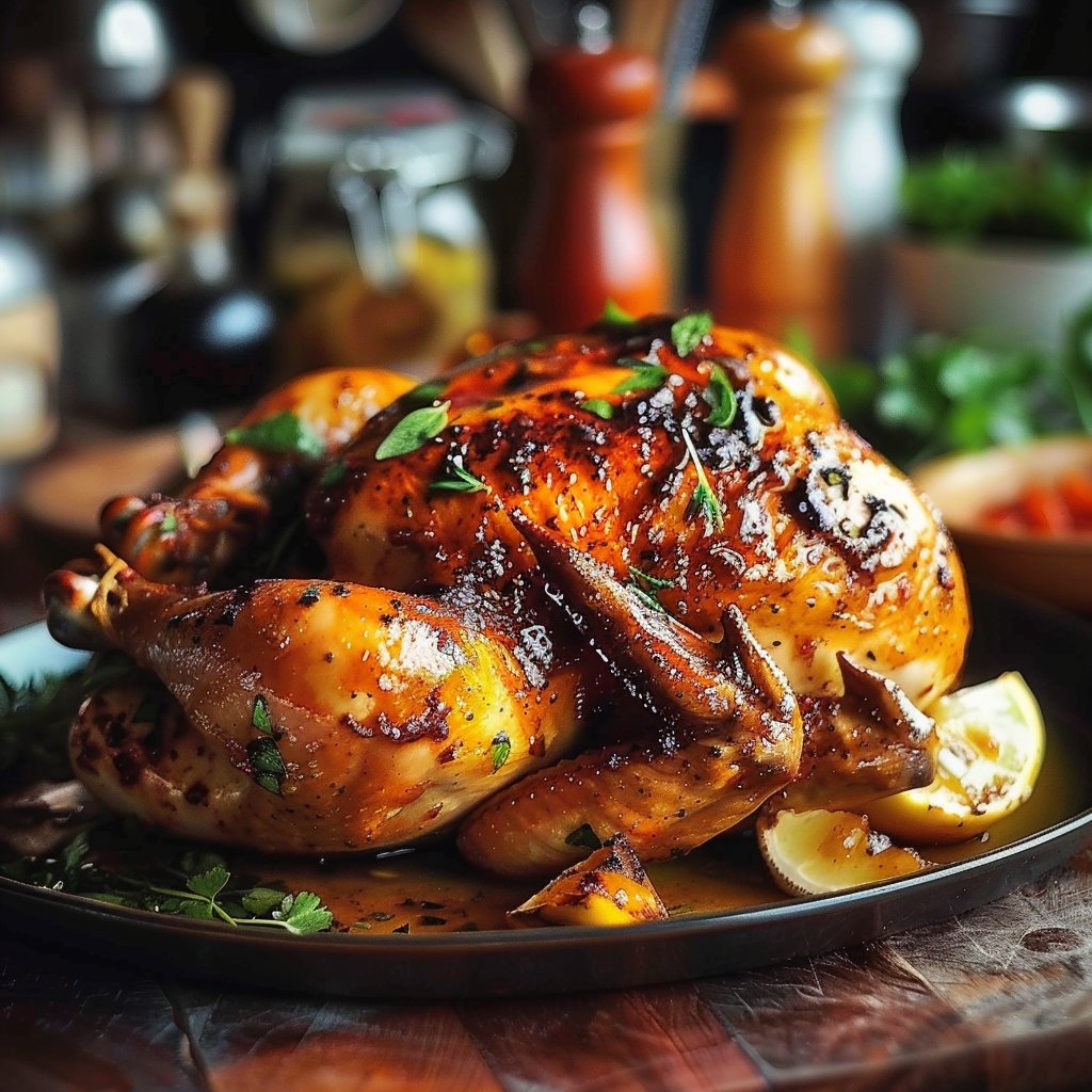 Irresistibly Spicy Honey Whole Roasted Chicken 4 Irresistibly Spicy Honey Whole Roasted Chicken