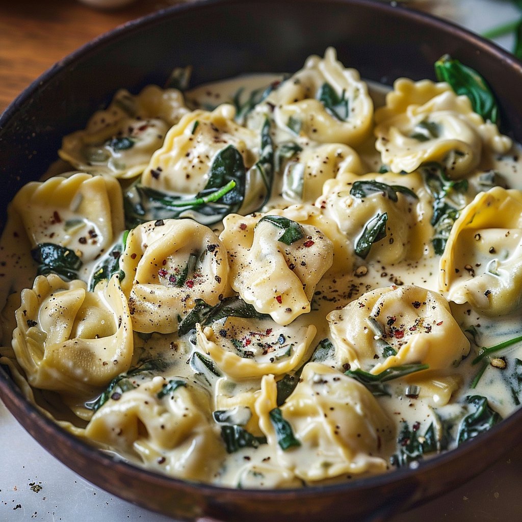 Creamy Spinach Artichoke Tortellini 4 Creamy Spinach Artichoke Tortellini