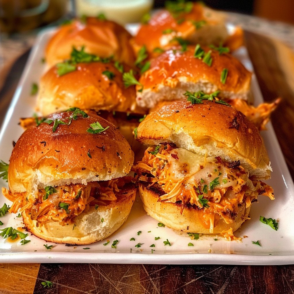 Spicy Buffalo Chicken Sliders 4 Spicy Buffalo Chicken Sliders