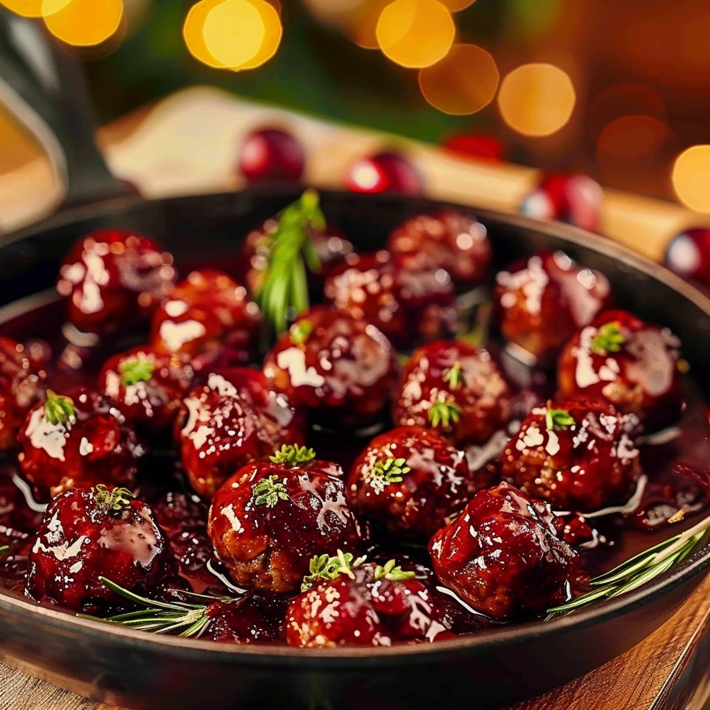 Christmas Cranberry Meatballs 4 Christmas Cranberry Meatballs