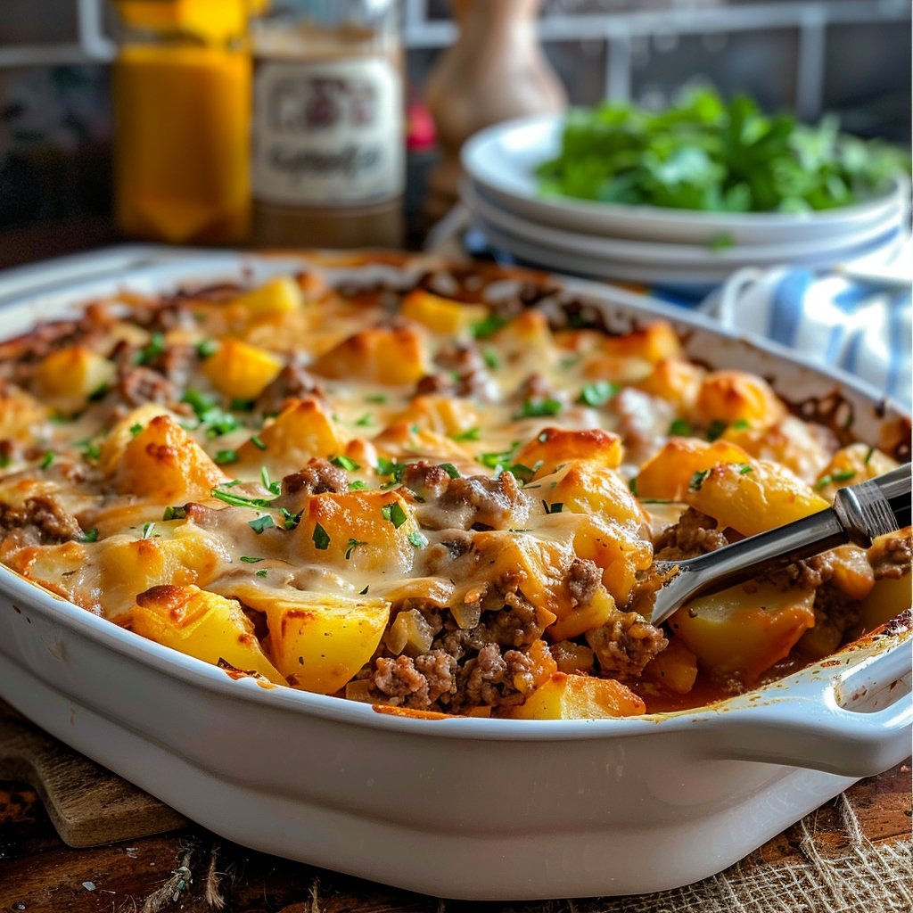 Hamburger Potato Casserole 4 Hamburger Potato Casserole