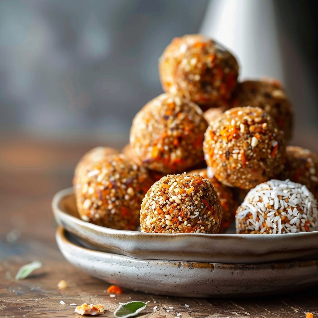 Healthy No-Bake Carrot Energy Bites 4 Healthy No-Bake Carrot Energy Bites