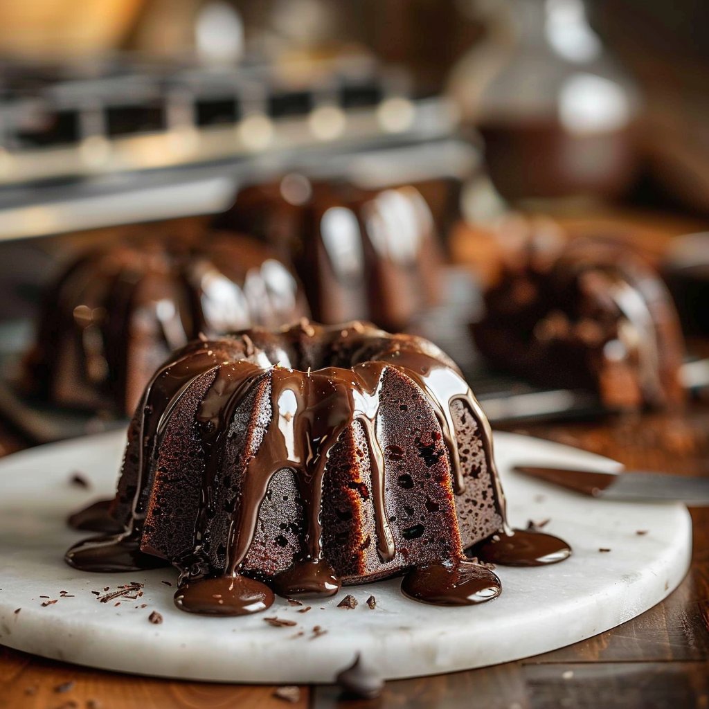 Triple Chocolate Mini Bundt Cakes 4 Triple Chocolate Mini Bundt Cakes