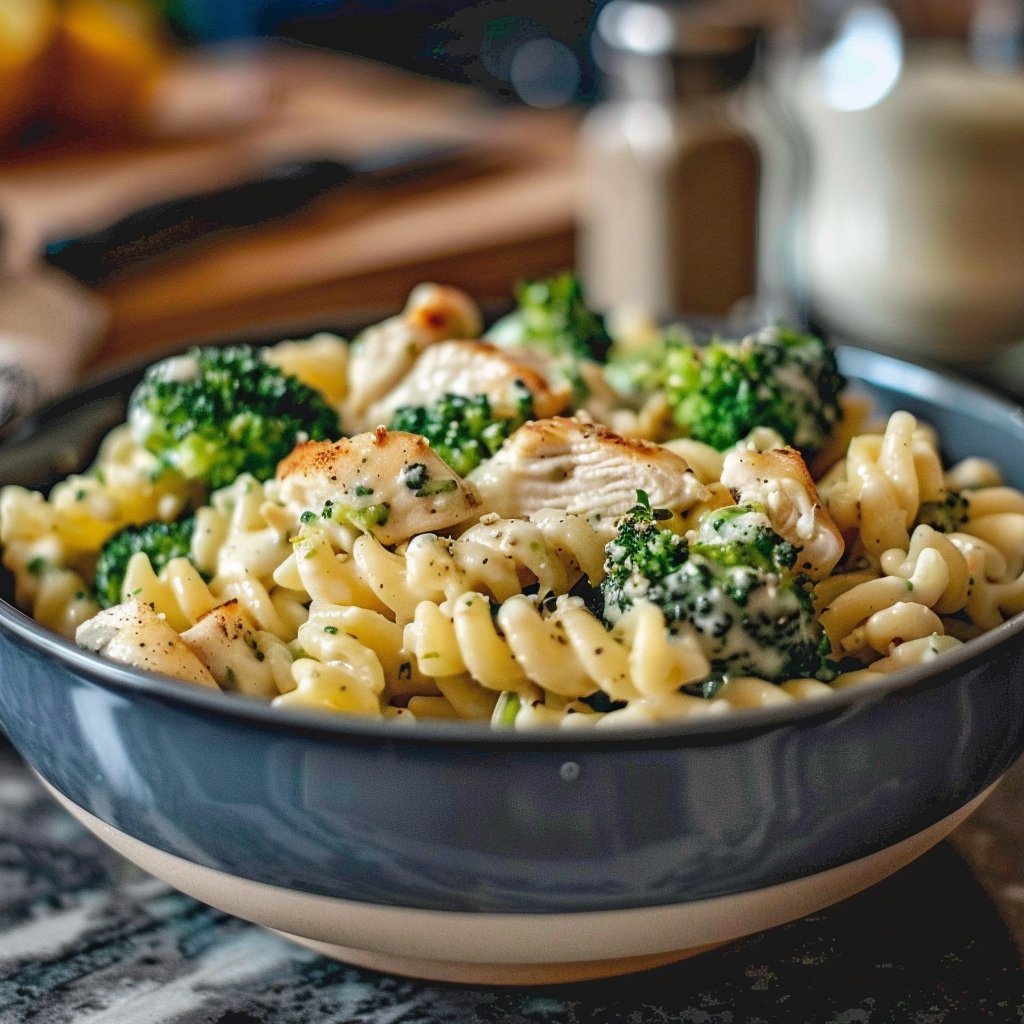 Creamy Rotisserie Chicken Broccoli Pasta 4 Creamy Rotisserie Chicken Broccoli Pasta