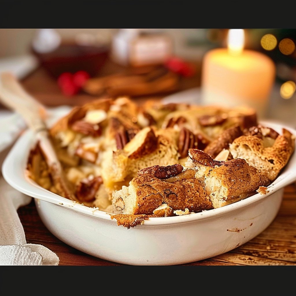Christmas Eggnog Bread Pudding 4 Christmas Eggnog Bread Pudding