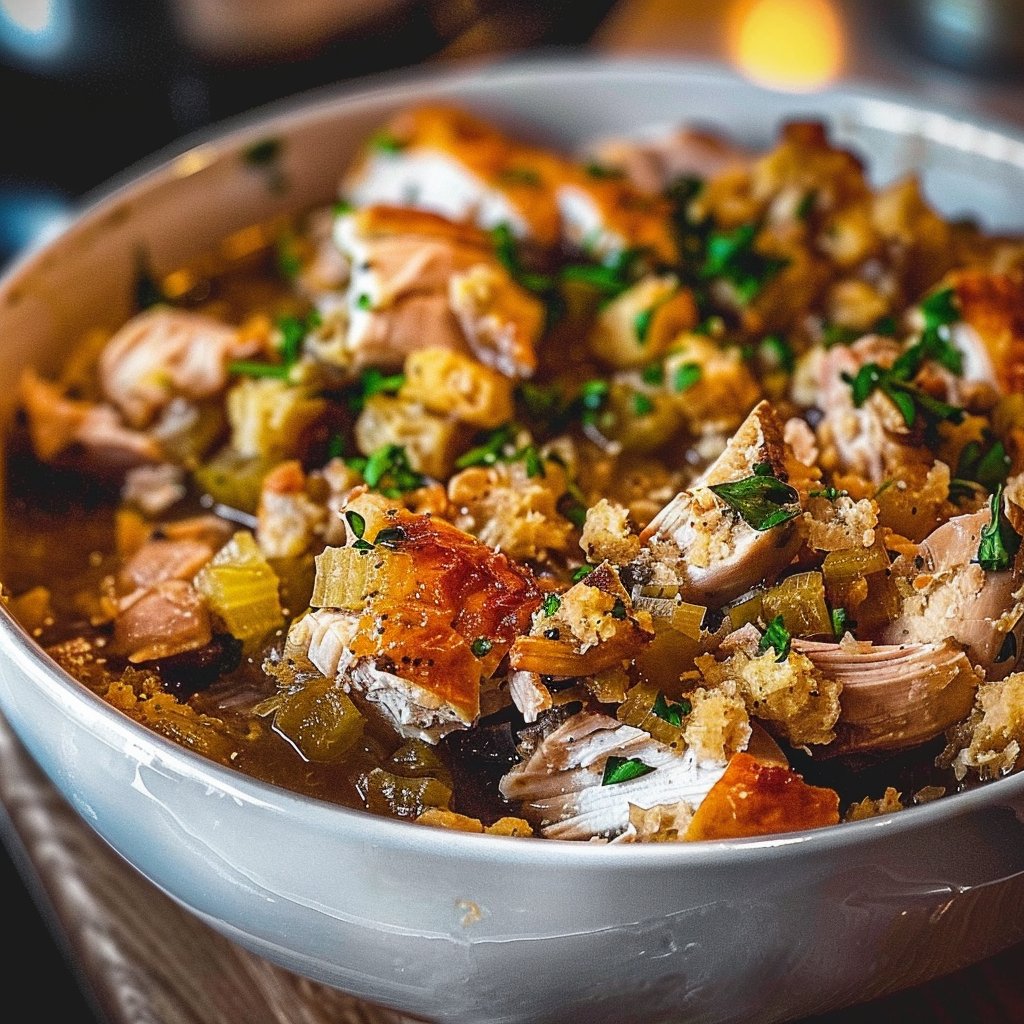 Crockpot Chicken & Stuffing Delight 4 Crockpot Chicken & Stuffing Delight