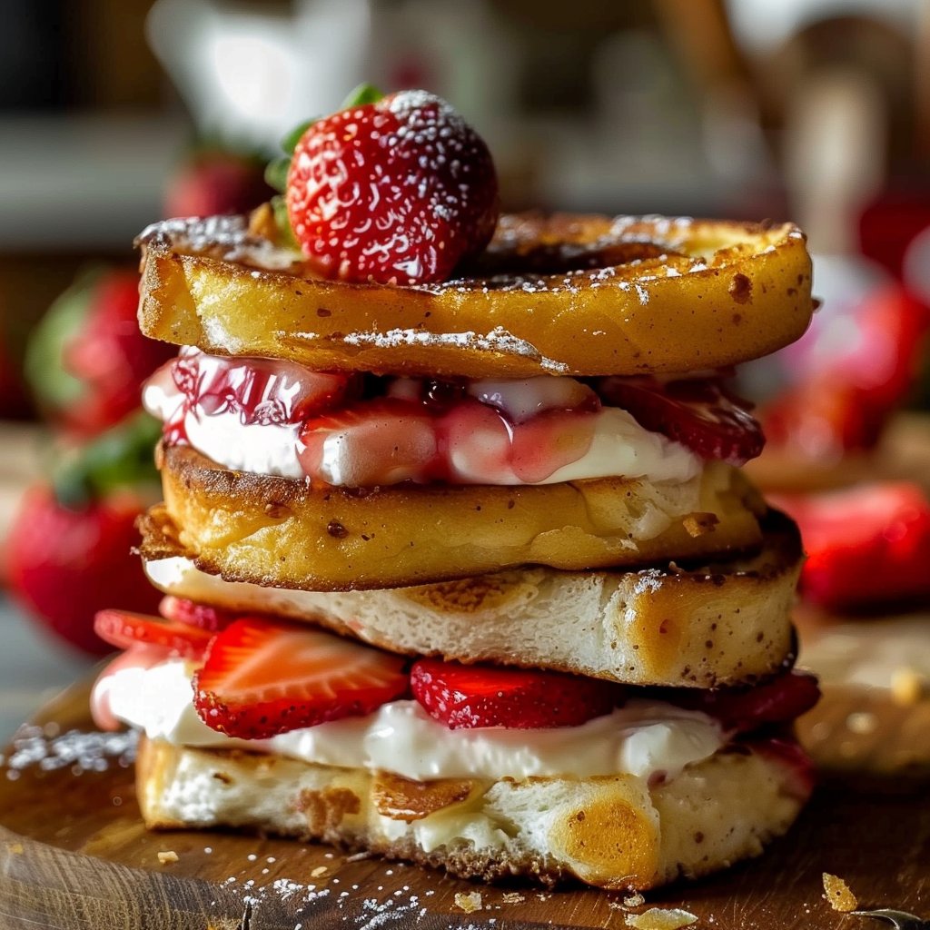 Fried Strawberry Cheesecake Sandwiches 4 Fried Strawberry Cheesecake Sandwiches