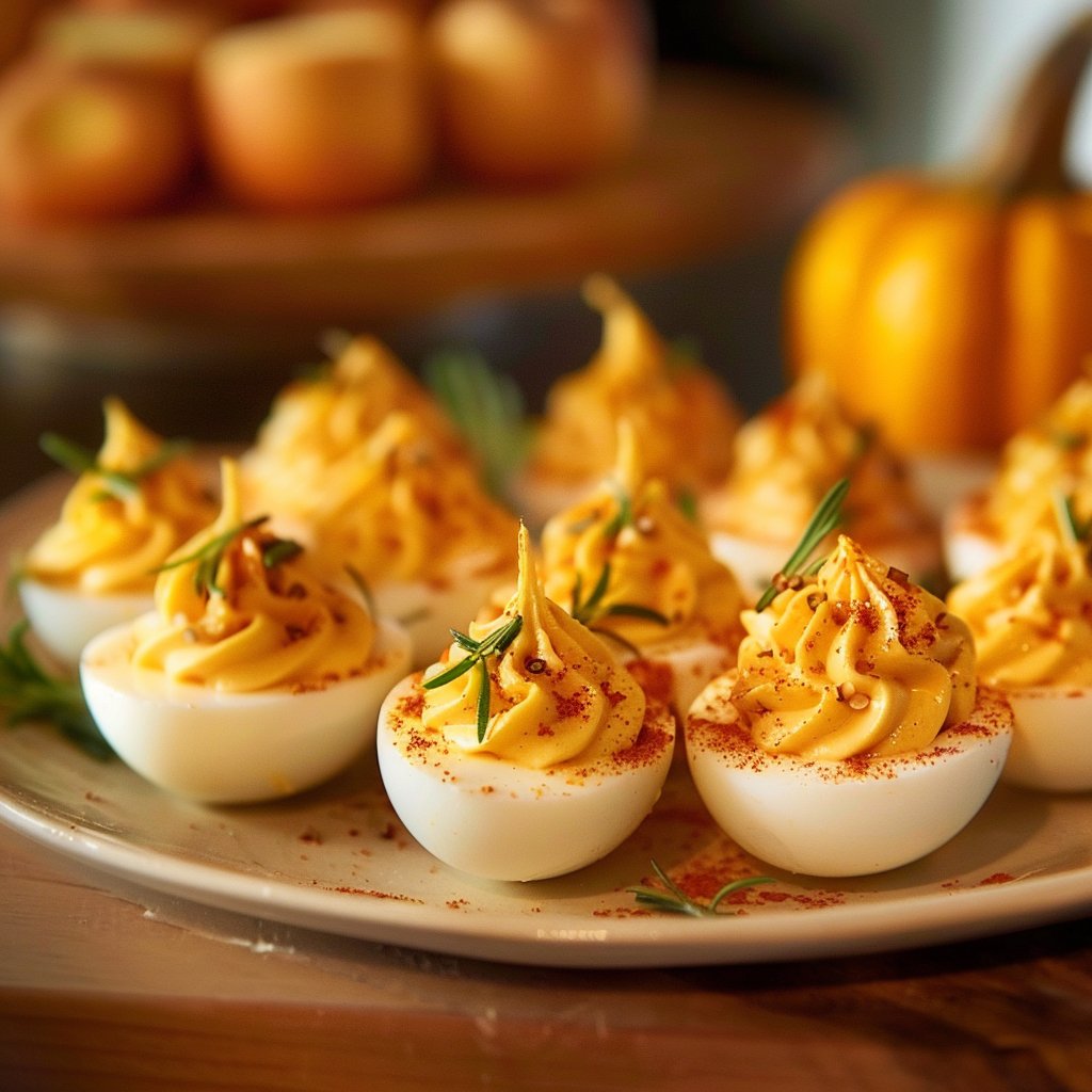 Pumpkin Patch Deviled Eggs 4 Pumpkin Patch Deviled Eggs