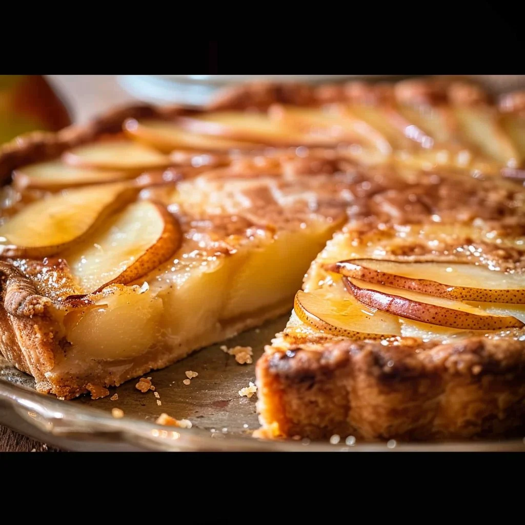 Spiced Pear Custard Tart 4 Spiced Pear Custard Tart