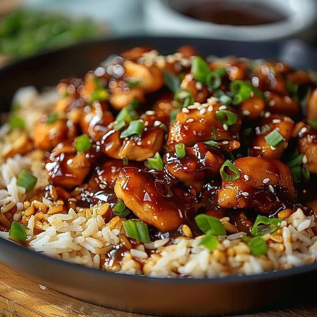 Honey BBQ Chicken Rice 4 Honey BBQ Chicken Rice