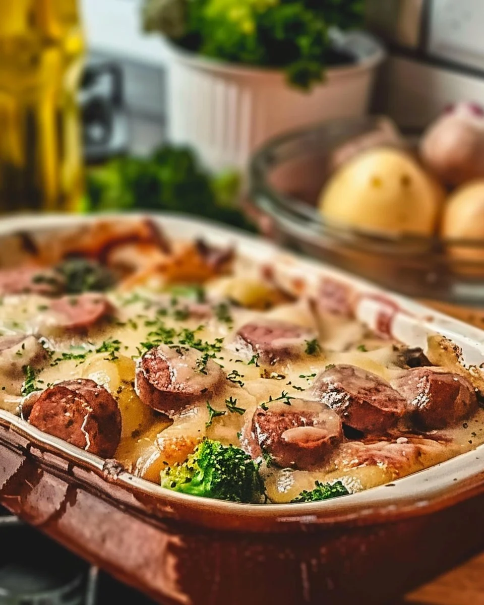 Cheesy Sausage With Veggies Casserole 4 Cheesy Sausage With Veggies Casserole