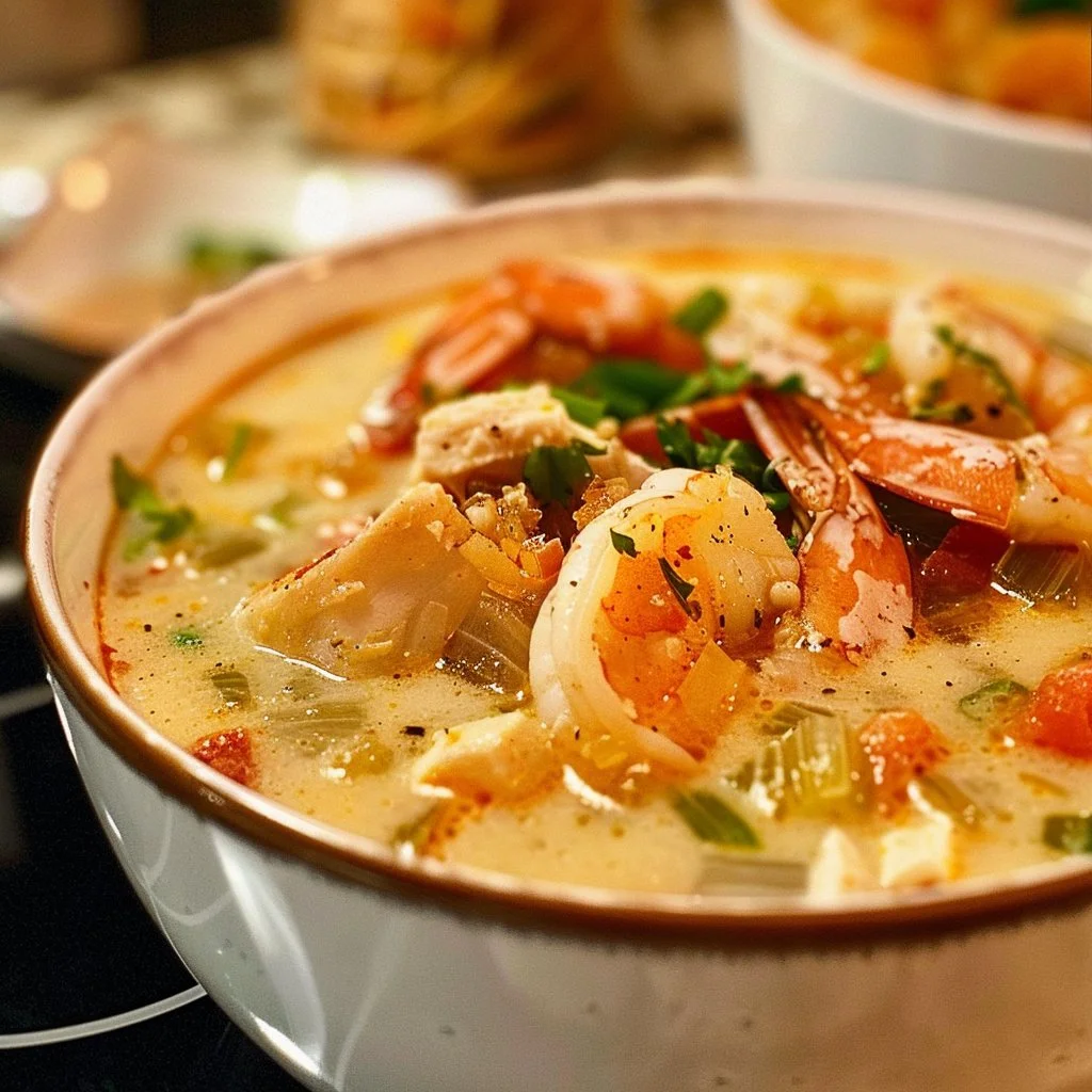 Creamy Cajun Shrimp & Chicken Soup 4 Creamy Cajun Shrimp & Chicken Soup