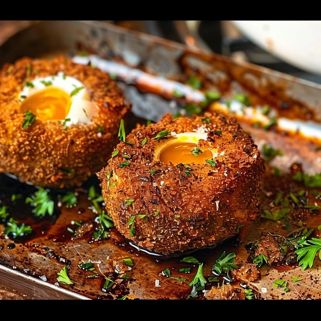Easy Air Fryer Scotch Eggs 4 Easy Air Fryer Scotch Eggs