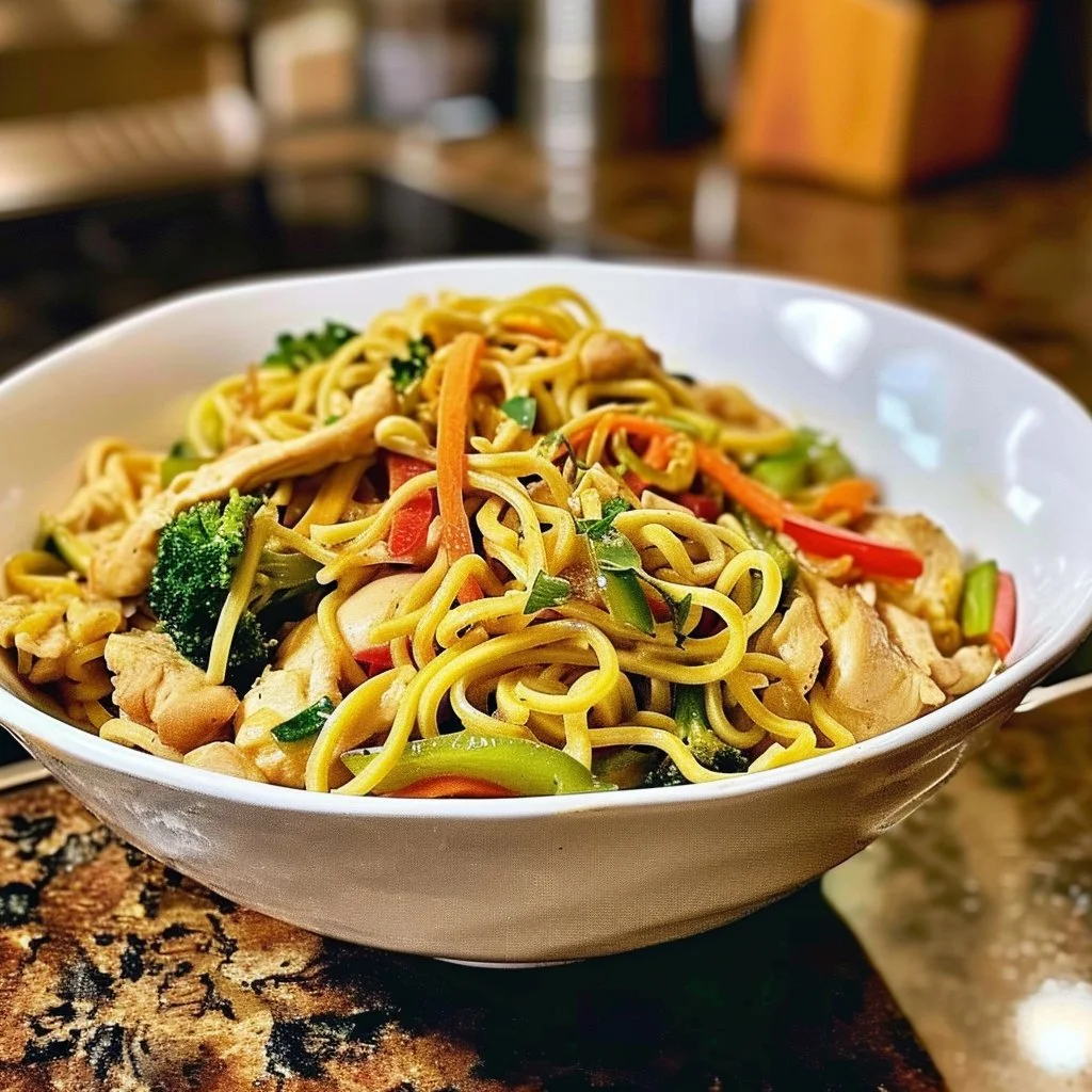 Easy Chicken Zoodle Lo Mein 4 Easy Chicken Zoodle Lo Mein