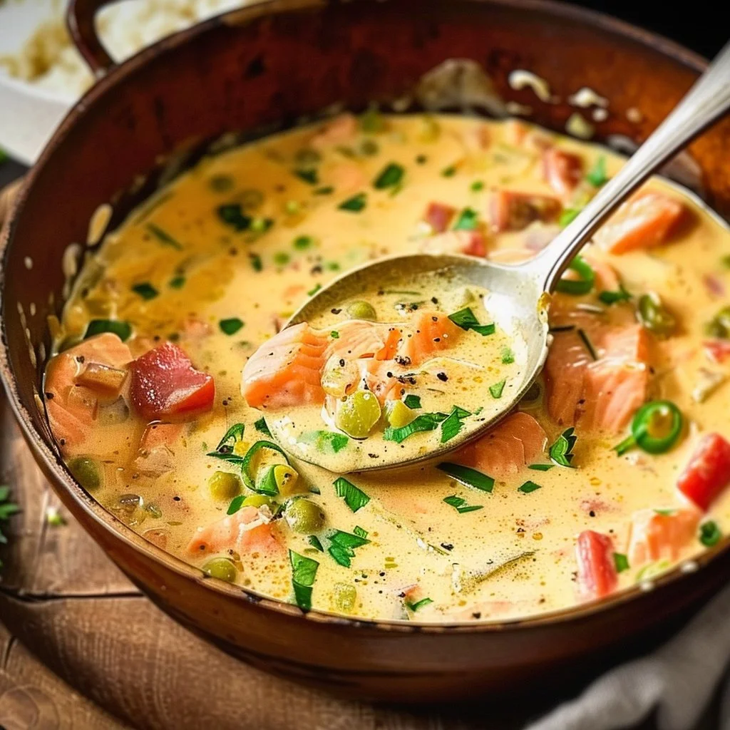 Easy Creamy Salmon Stew 4 Easy Creamy Salmon Stew