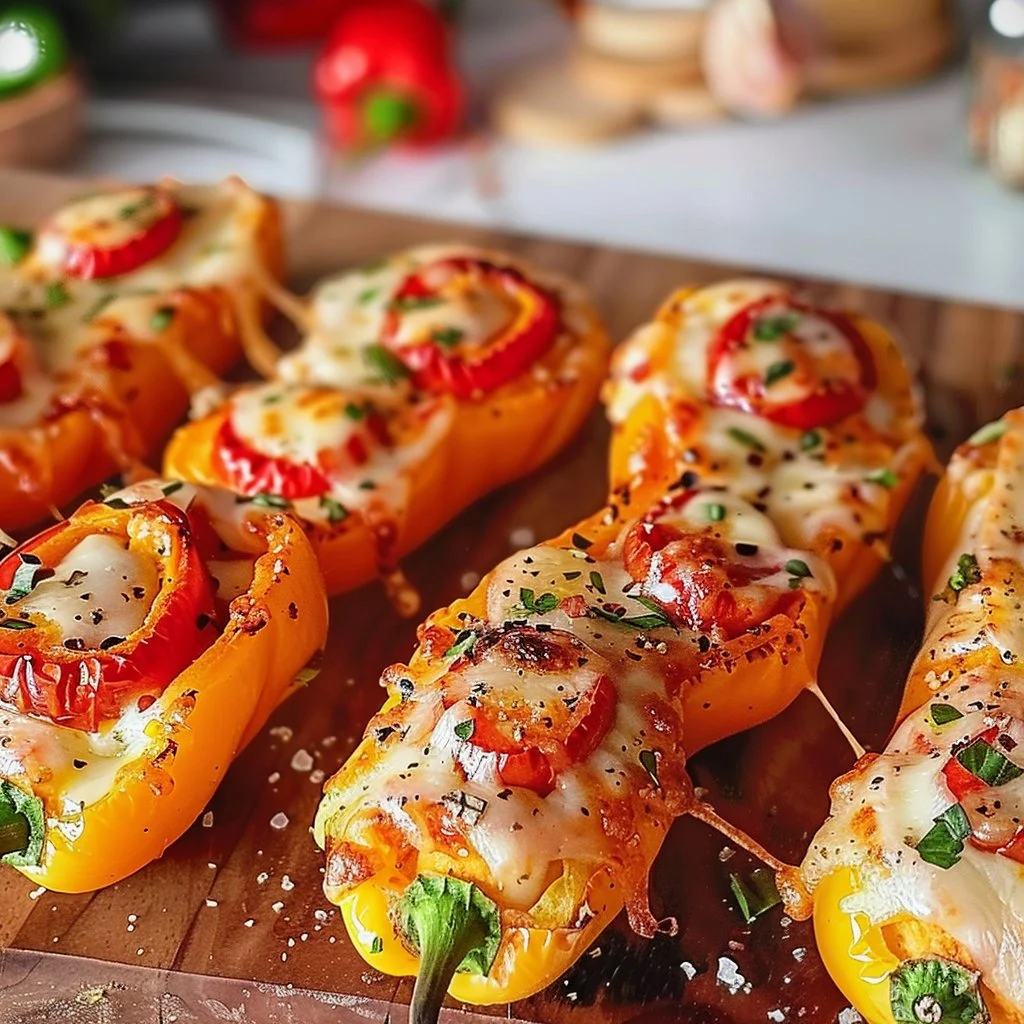 Easy Pizza Pepper Poppers 4 Easy Pizza Pepper Poppers
