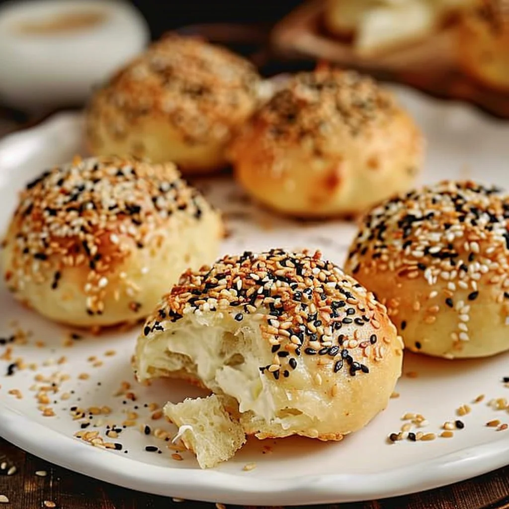 Everything Bagel Bites With Cream Cheese Filling 4 Everything Bagel Bites With Cream Cheese Filling