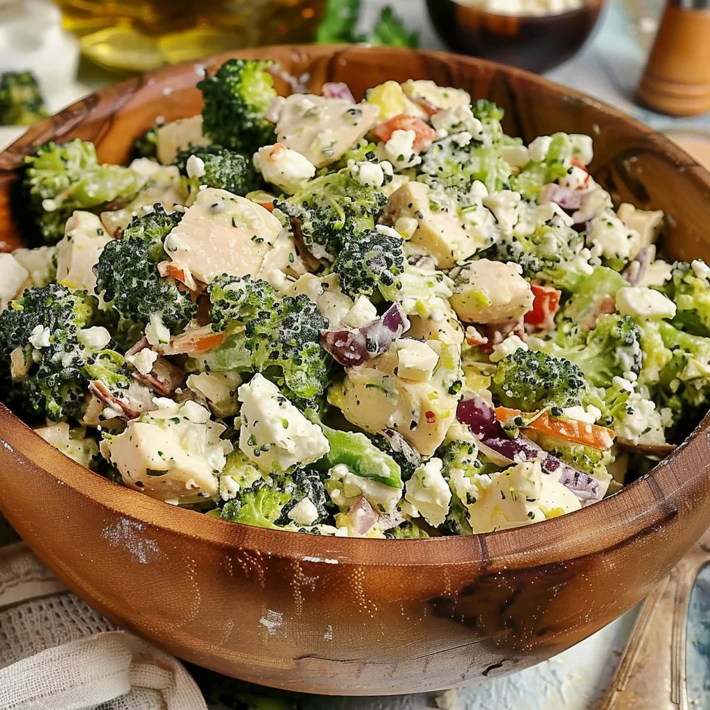 Feta Broccoli Chicken Salad 4 Feta Broccoli Chicken Salad
