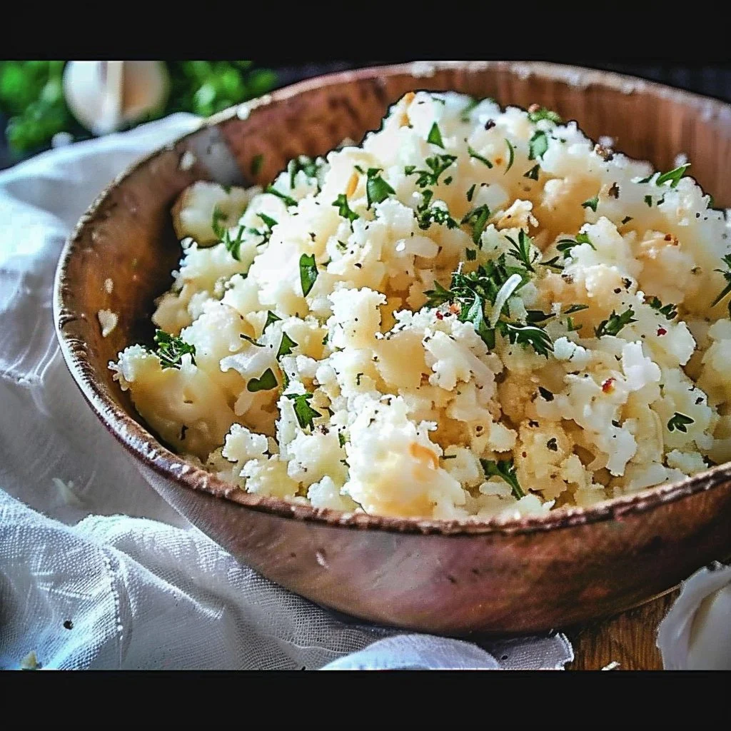 Garlic Butter Cauliflower Rice 4 Garlic Butter Cauliflower Rice