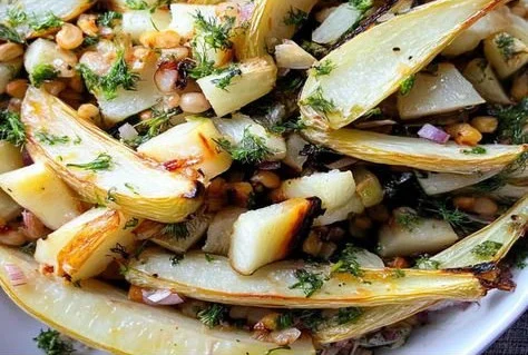 Herb Roasted Fennel and Parsnip Salad 4 Herb Roasted Fennel and Parsnip Salad