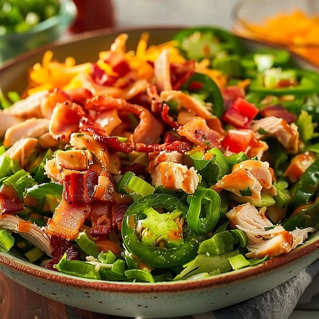 High Protein Jalapeno Popper Chicken Salad 4 High Protein Jalapeno Popper Chicken Salad