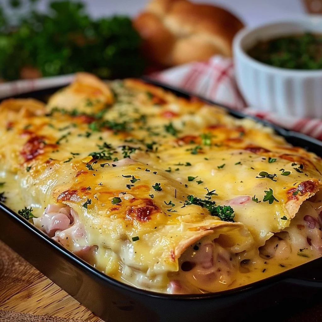 Keto Chicken Cordon Bleu Enchiladas 4 Keto Chicken Cordon Bleu Enchiladas