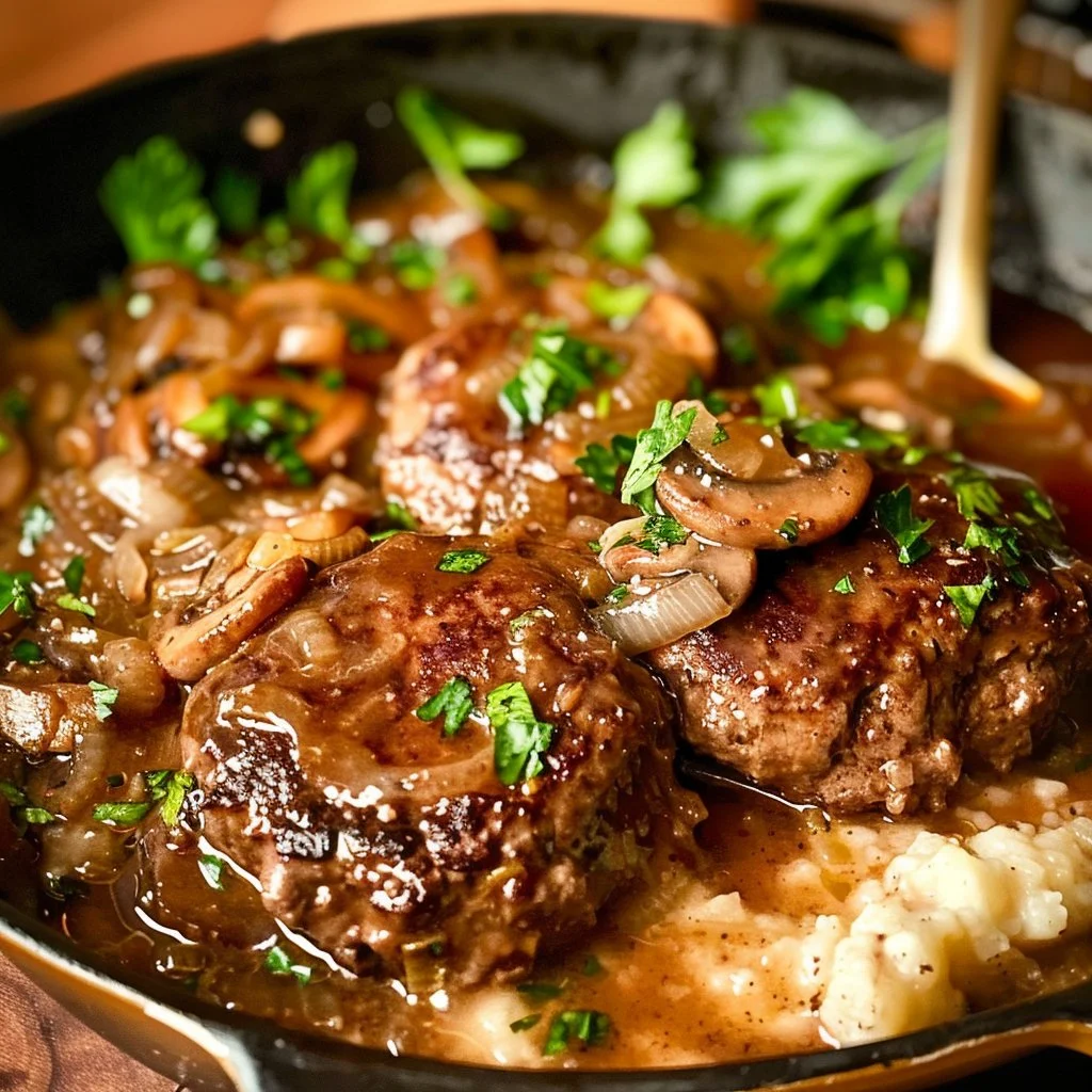 Keto Crockpot Salisbury Steak 4 Keto Crockpot Salisbury Steak